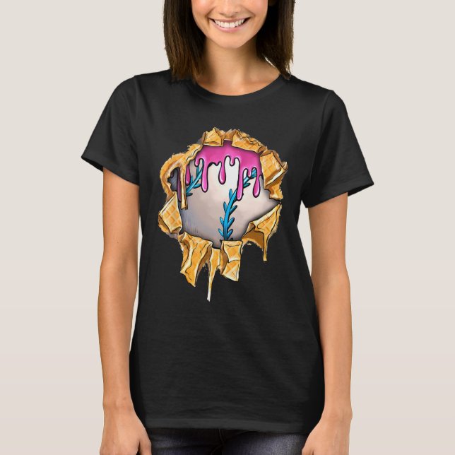 Verkauf von Tropfen für Boys Ice Creme Tropfen Jun T-Shirt (Vorderseite)