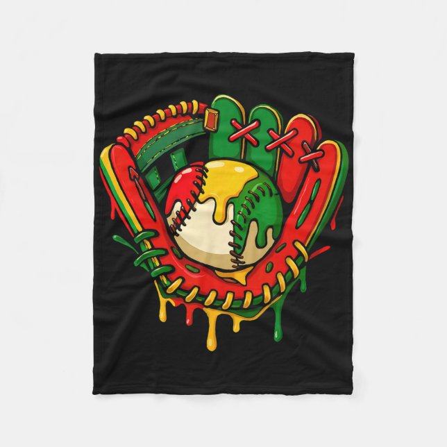 Verkaufe Drip Juneteenth Black Pride African Ameri Fleecedecke (Vorderseite)