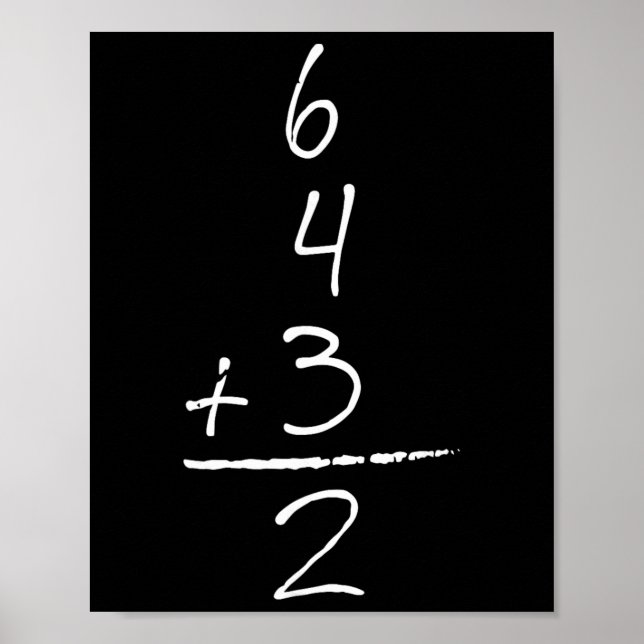 Verkaufe Inspirierte Mathematik 6 4 3 2 Double Pla Poster (Vorne)