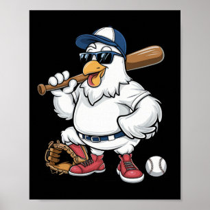 Verkaufe 'Playing Chicken' Lustiges Sportdesign Poster