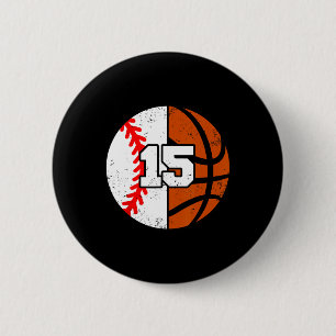 Verkaufe Sketll Nummer 15 Trikot Lustig 15. Geburt Button