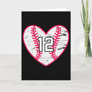 Verkaufe Softll Herz Nummer #12 Sportler Fan Jer Karte