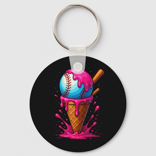 Verkaufen Sie Tropfen Boys Ice Creme Cone Tropfen  Schlüsselanhänger (Vorderseite)