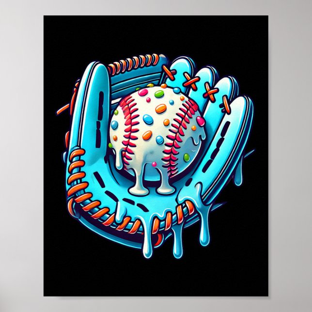 Verkaufen Sie Tropfen Design Ice Creme Sprinkles V Poster (Vorne)