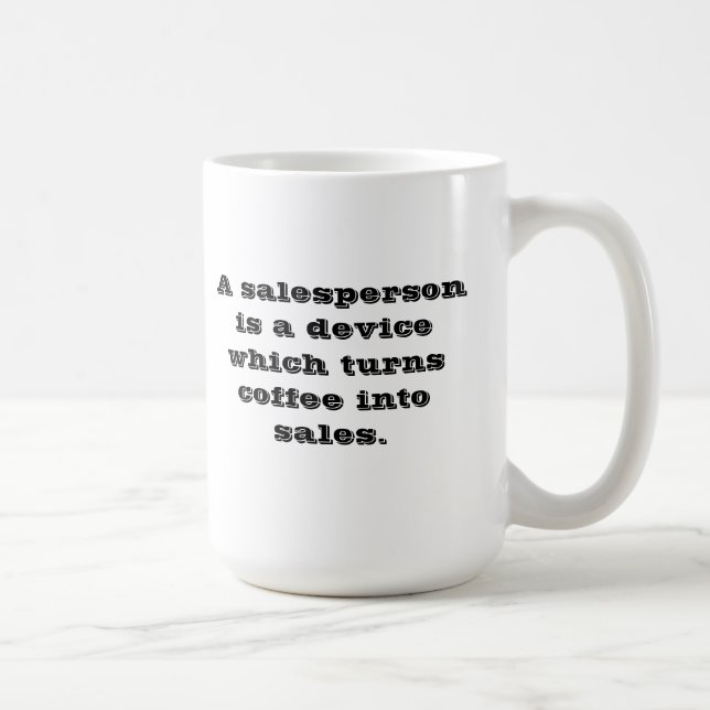 Verkäufer-Kaffee-Tasse Kaffeetasse (Rechts)