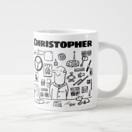 Verkäufer von Autoteilen und Autozubehör Jumbo-Tasse