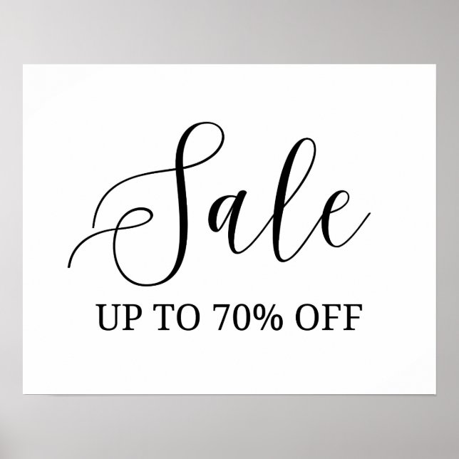 Verkaufsabonnement, 70% Rabatt auf Boutique-Poster Poster (Vorne)