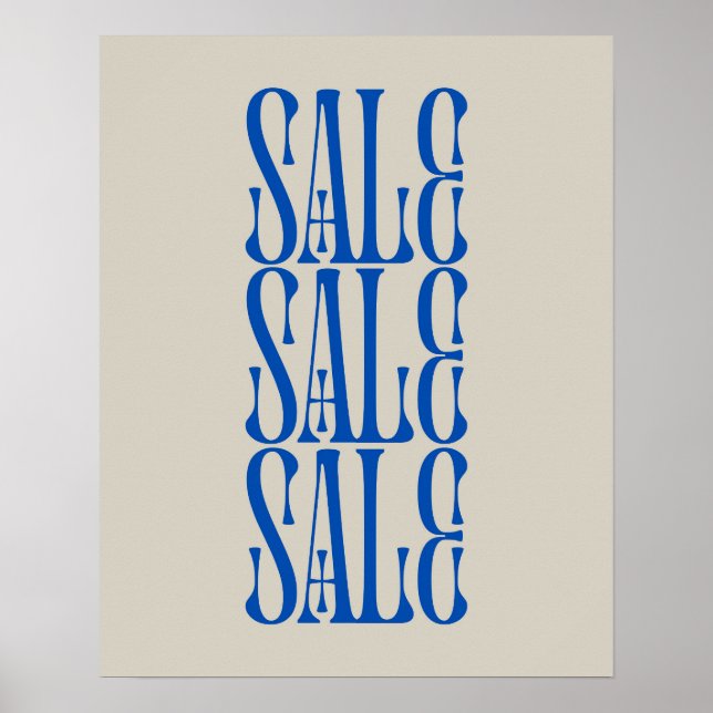 Verkaufsabonnement für Einzelhandelsgeschäfte, Blu Poster (Vorne)