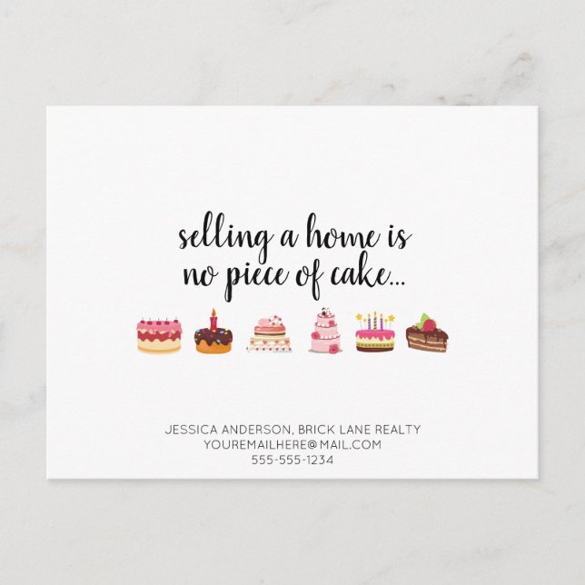 Verkaufsförderung für echte Anwesen-Zuhause Postkarte (Vorderseite)