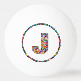 VERKAUFSPREIS-ALPHABET-KUNST JJJ 3* Klingeln Pong Tischtennisball