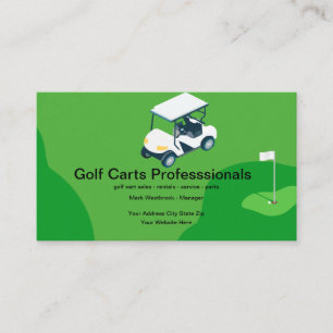 Verkaufsservice für Golfcarts Visitenkarten Visitenkarte