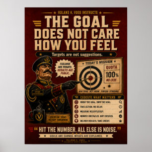 Verkaufsziel-Motivationsposter   Roland K. Voss Poster