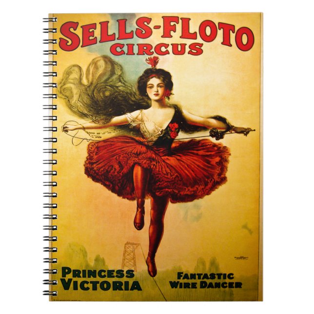 verkauft Floto Wire Dancer Circus Princess Victori Notizblock (Vorderseite)