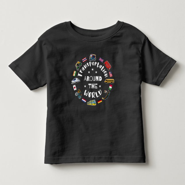 Verkehr auf der ganzen Welt Kleinkind T-shirt (Vorderseite)
