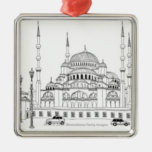 Verkehr durch Moschee Ornament Aus Metall