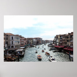Verkehr in Venedig Poster