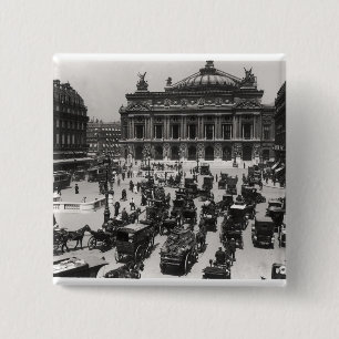 Verkehr vor dem Paris-Opernhaus Button