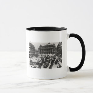 Verkehr vor dem Paris-Opernhaus Tasse