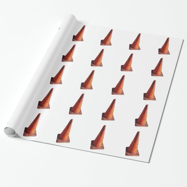 Verkehrs-Kegel Geschenkpapier (Ungerollt)
