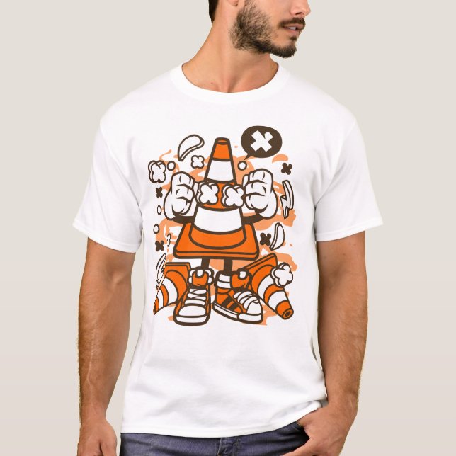 Verkehrskegel T-Shirt (Vorderseite)