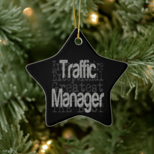 Verkehrsleiter Keramik Ornament