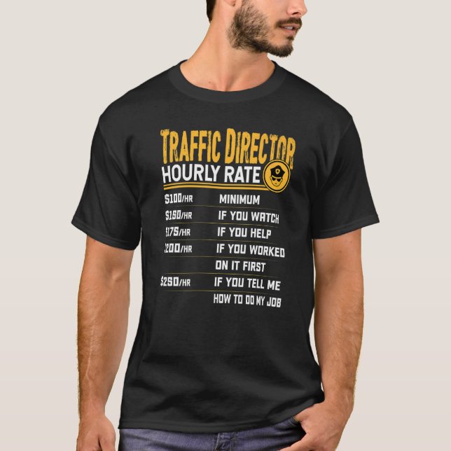Verkehrsleiter Stundentarif Verkehrsleiter T-Shirt (Vorderseite)