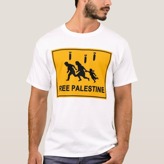 Verkehrsschild Palästina T-Shirt (Vorderseite)