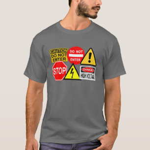 Verkehrsschilder Shirt - wählen Sie Stil & Farbe