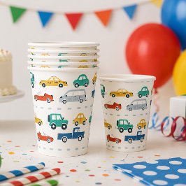 Verkehrsthema Geburtstag Pappbecher