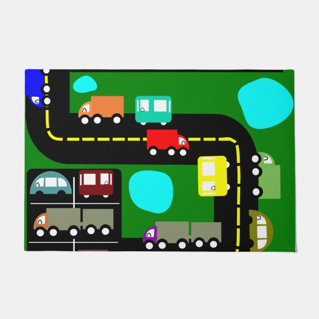 Verkehrstür Fußmatte (Vorderseite)