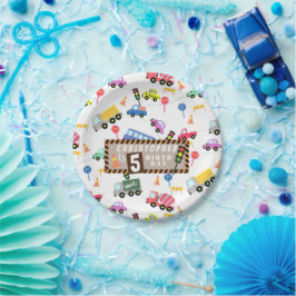 Verkehrsweißbuch-Teller Pappteller