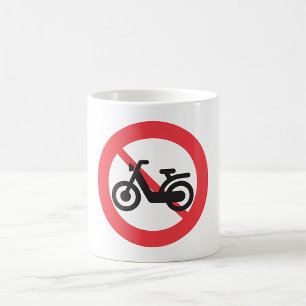 Verkehrszeichen Kein Motorrad Kaffeetasse