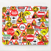 Verkehrszeichen Mousepad