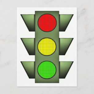 Verkehrszeichen Postkarte