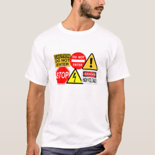 Verkehrszeichen-Shirt - wählen Sie Art u. Farbe T-Shirt