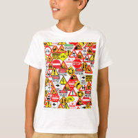 Verkehrszeichen-Shirt - wählen Sie Art u. Farbe