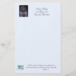 'verkettete Glasfenster' Ostergeschosse Briefpapier