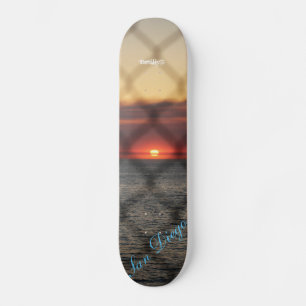 Verketteter Sonnenuntergang Skateboard