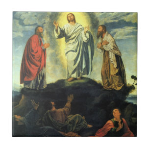 Verklärung Christi von Giovanni Girolamo Savoldo Fliese