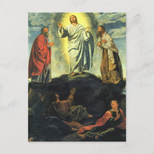 Verklärung Christi von Giovanni Girolamo Savoldo Postkarte