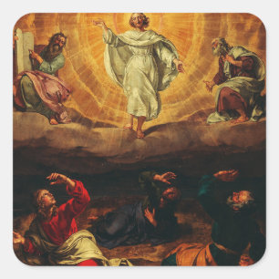 Verklärung Jesu Christi Quadratischer Aufkleber