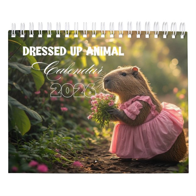 Verkleideter Tierkalender 2026 Kalender (Titelbild)