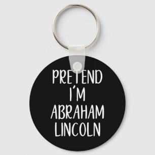 Verkleidung als Abraham Abe Lincoln Halloween Simp Schlüsselanhänger