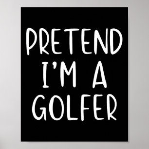 Verkleidung als Golfspieler Halloween Einfach Lust Poster