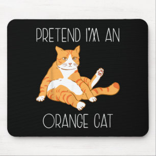 Verkleidung als orange Katze Halloween Kostüm Fami Mousepad