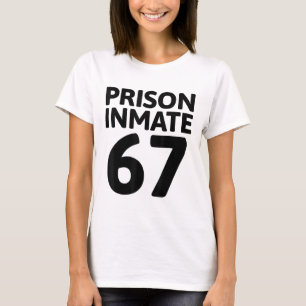 Verkleidung für Gefangenen-Insassen 67 Halloween-M T-Shirt