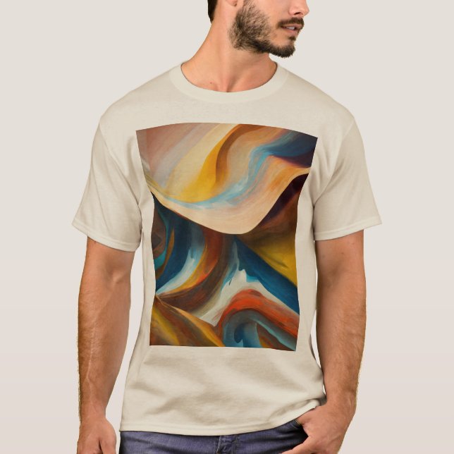 Verkleidung und Bio Formen in modernem Design T-Shirt (Vorderseite)