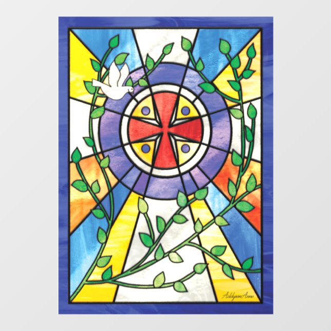 Verkleidung von Hartglas Fensteraufkleber (Blatt)