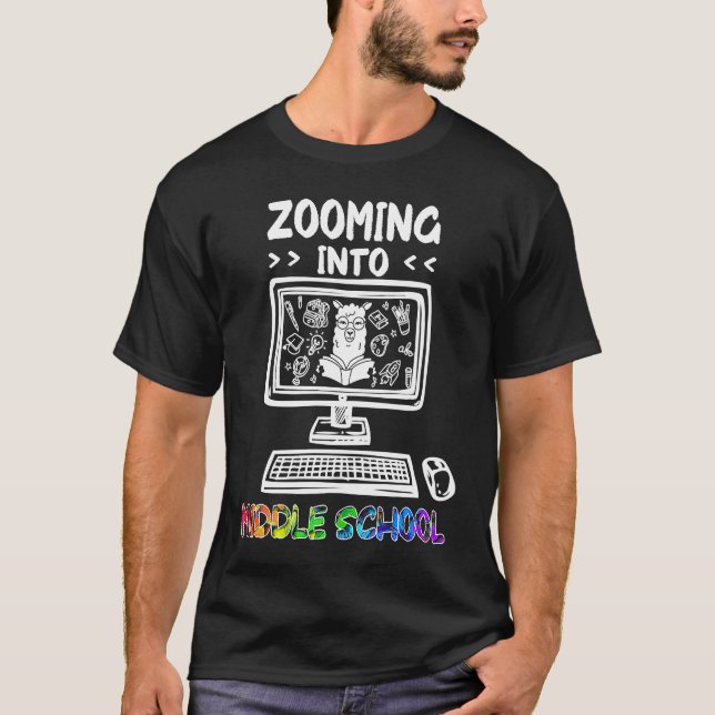 Verkleinerung der Mittelschule zurück zur Schulred T-Shirt (Vorderseite)