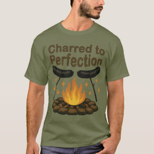 Verkohlt bis zur Perfektion Lustiger Hot Dog am La T-Shirt